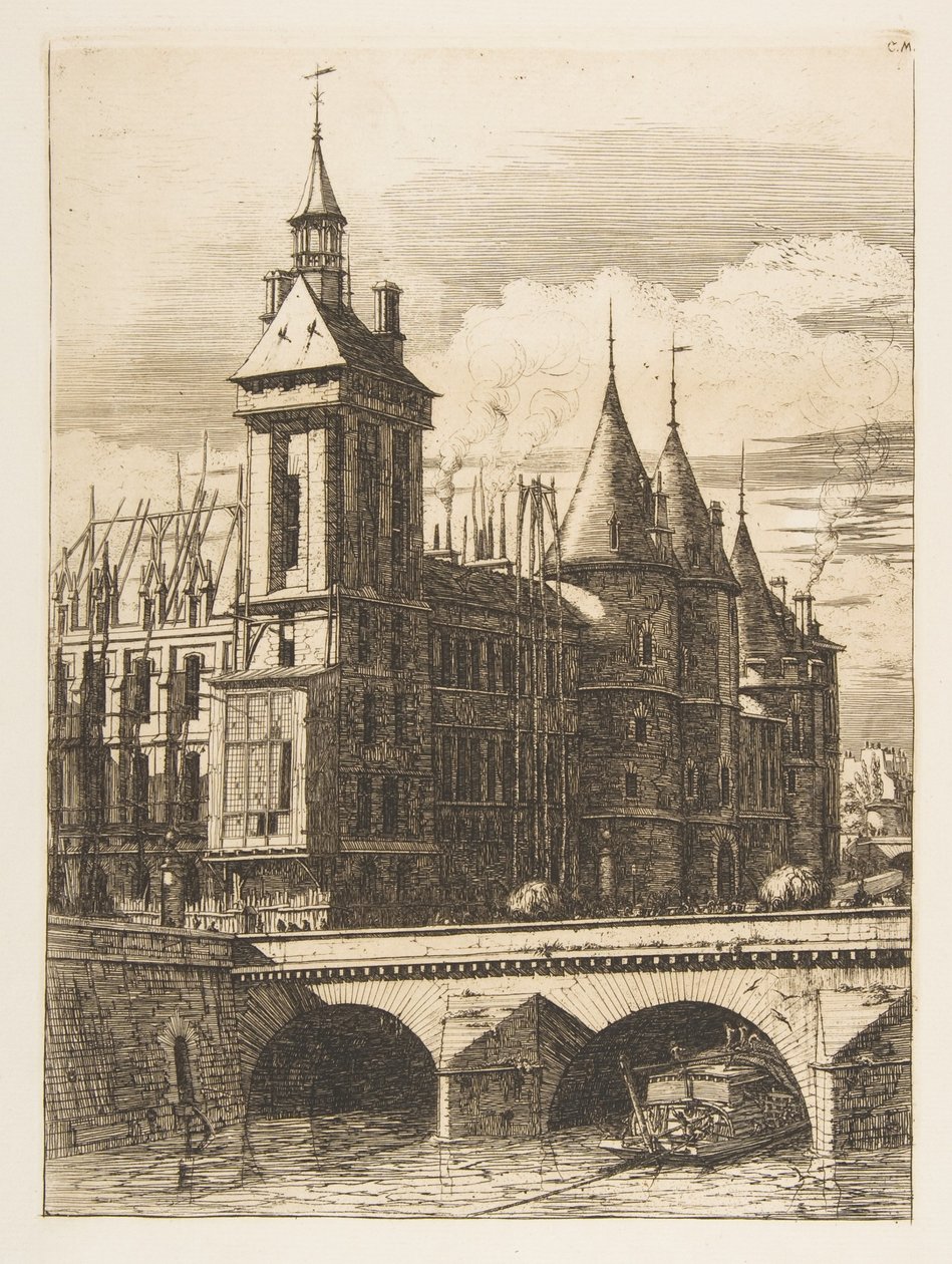 Klocktornet, Paris av Charles Meryon
