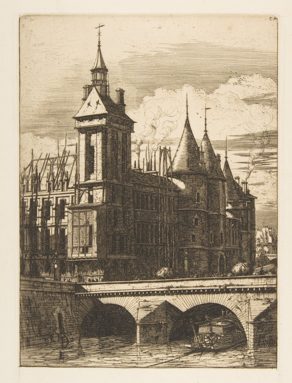 Klocktornet, Paris av Charles Meryon