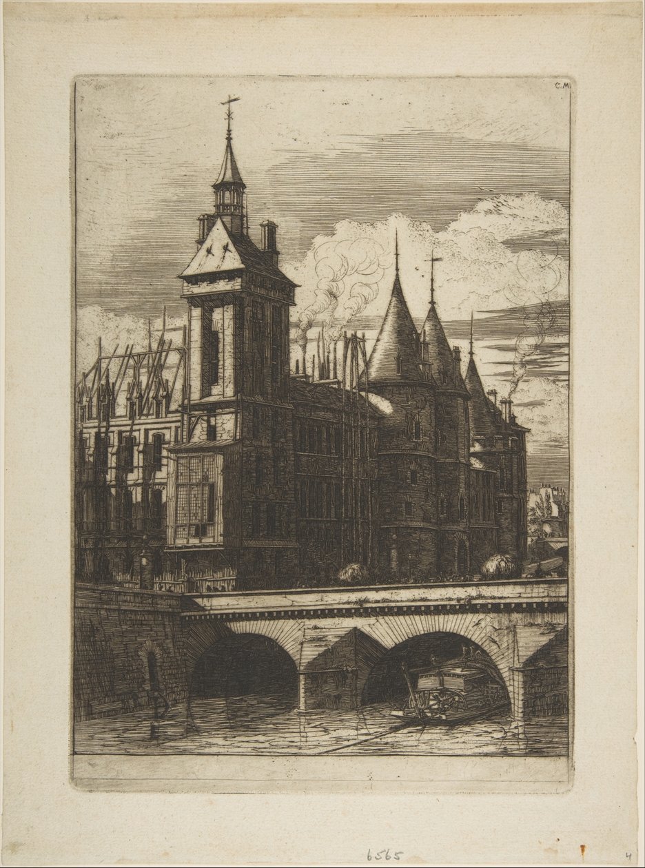 Klocktornet, Paris av Charles Meryon