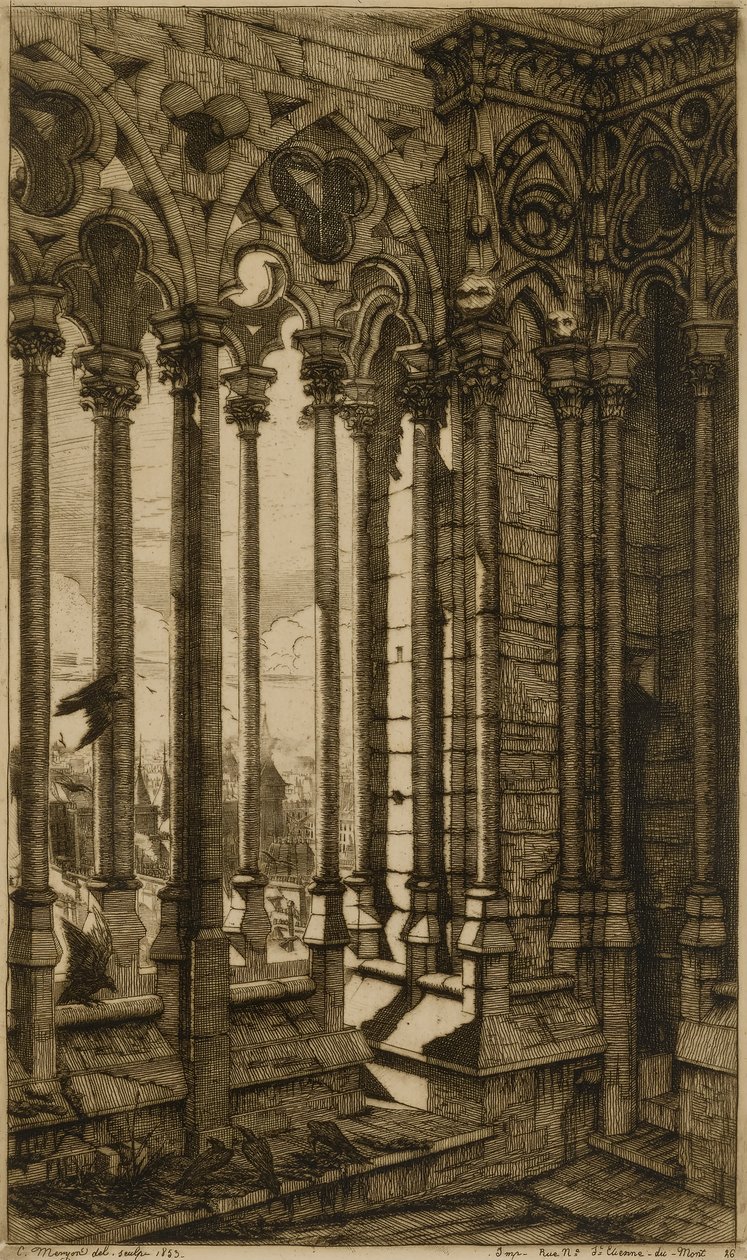 Galleriet, Notre Dame de Paris av Charles Meryon