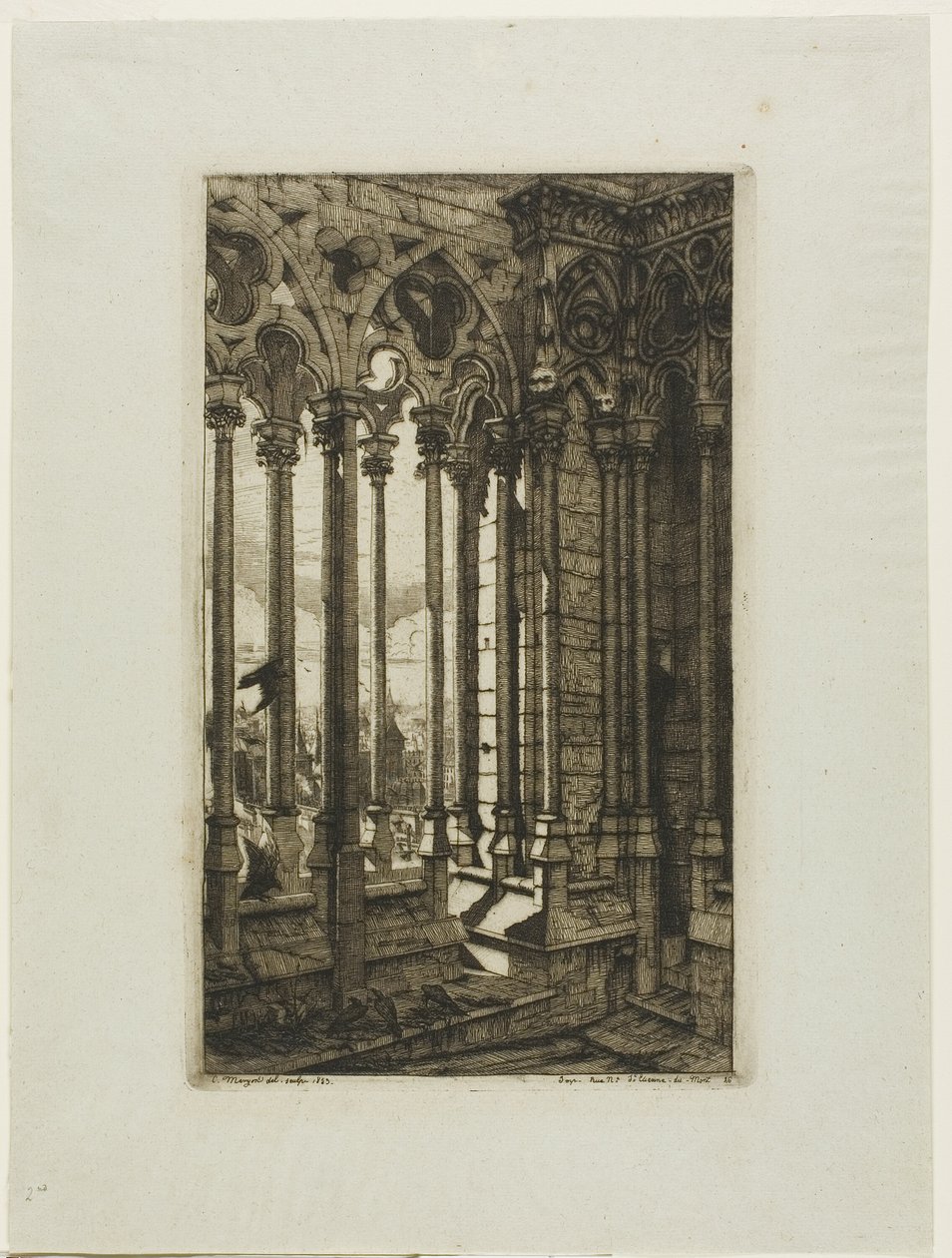 Galleriet Notre-Dame, Paris av Charles Meryon