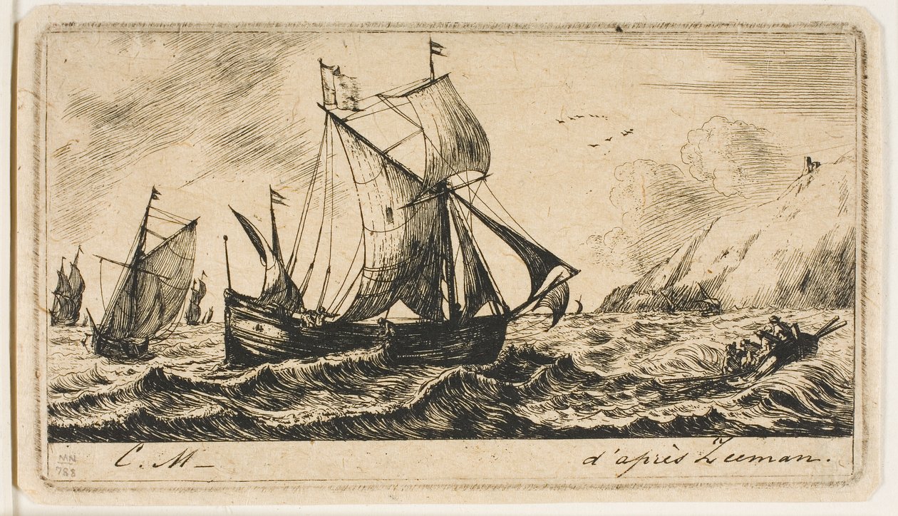 Gallioten av Jean de Vyl från Rotterdam av Charles Meryon