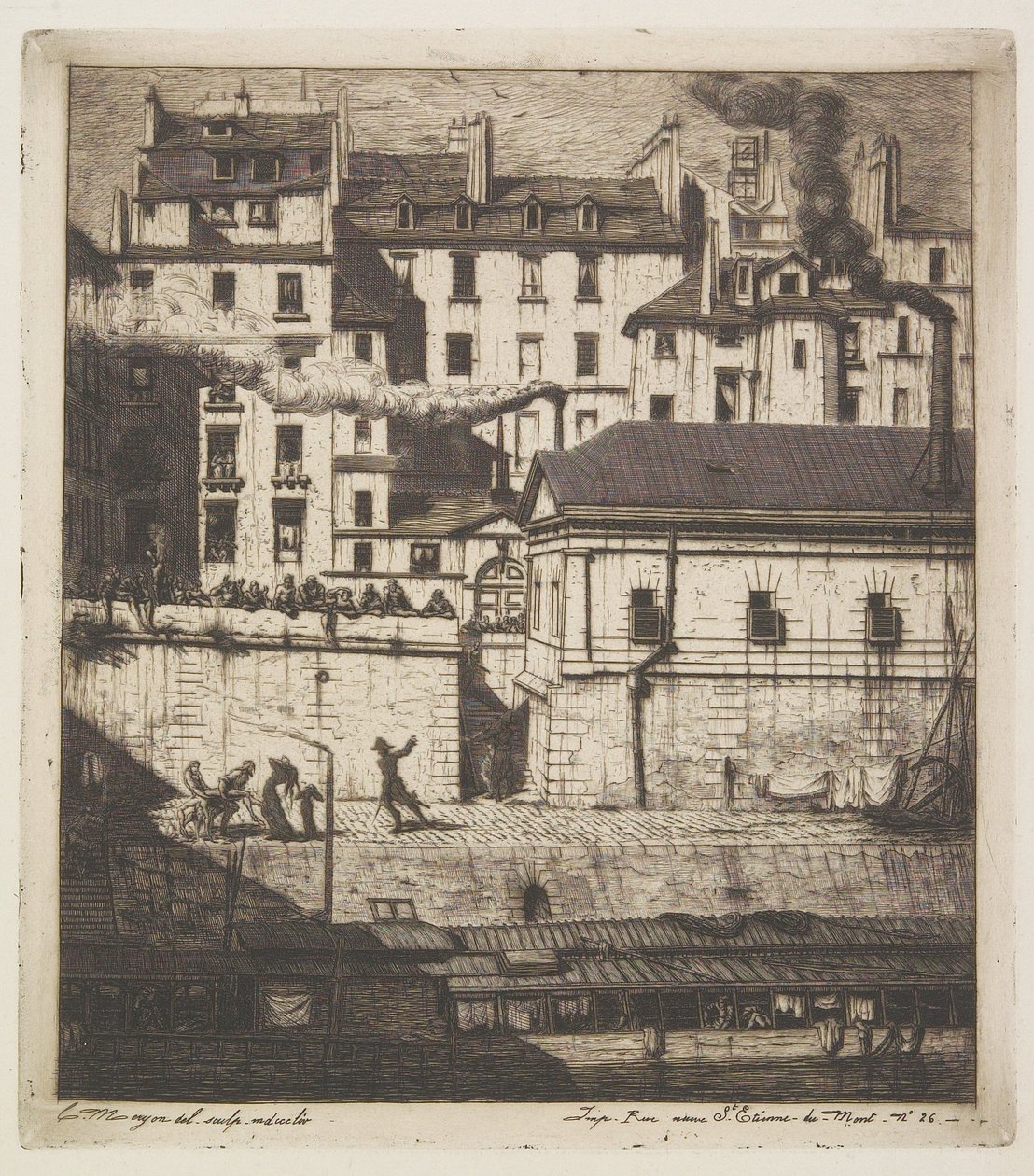 Bårhuset av Charles Meryon