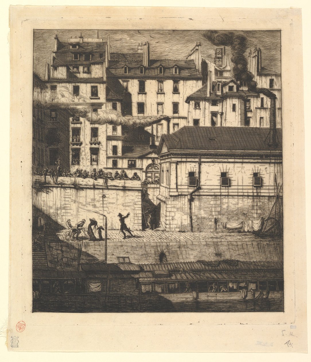 Bårhuset, Paris (La Morgue) av Charles Meryon
