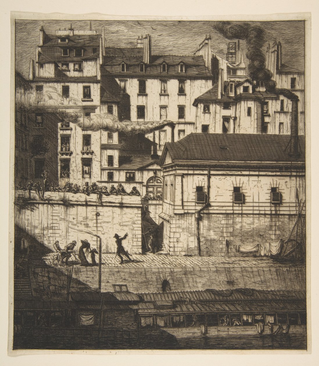 Bårhuset, Paris av Charles Meryon