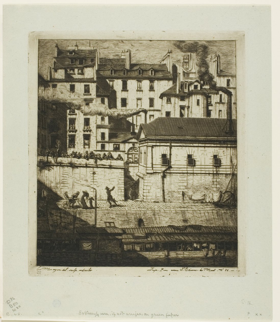 Bårhuset, Paris av Charles Meryon