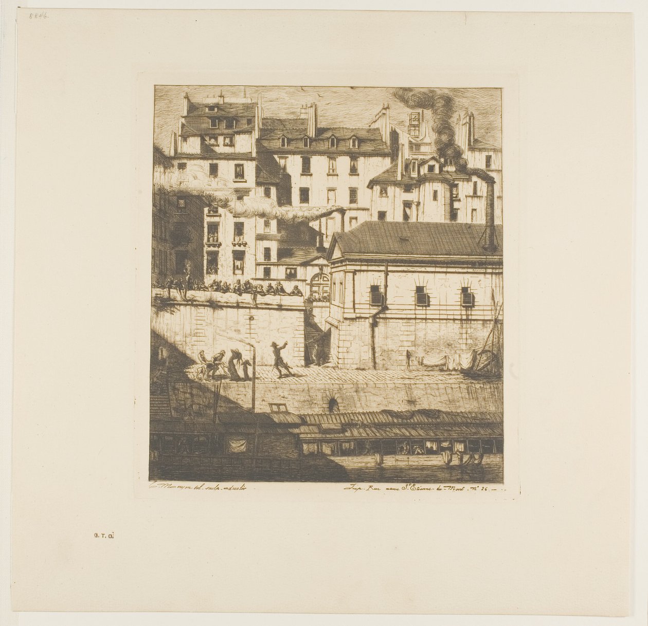 Bårhuset, Paris av Charles Meryon