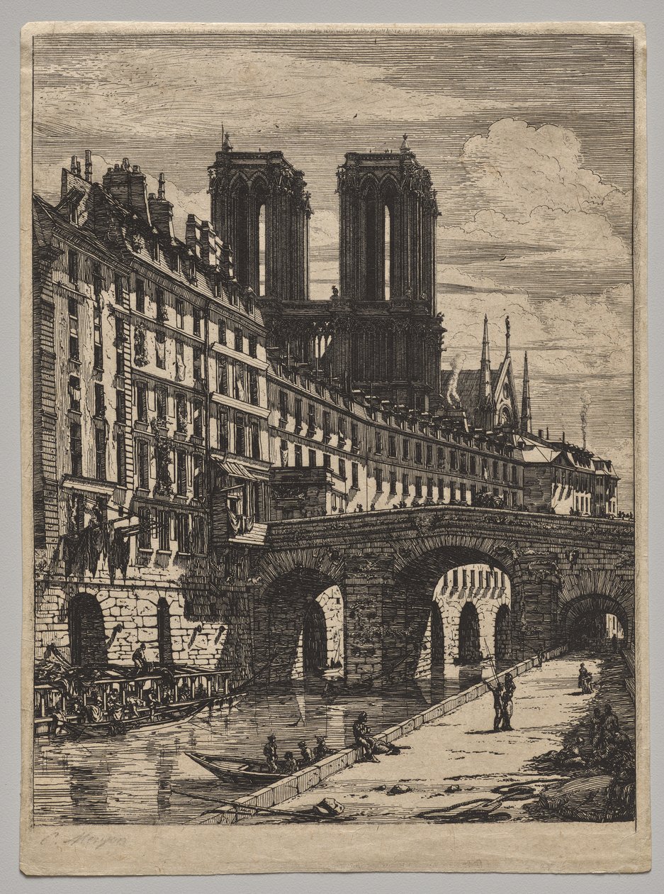Petit Pont av Charles Meryon