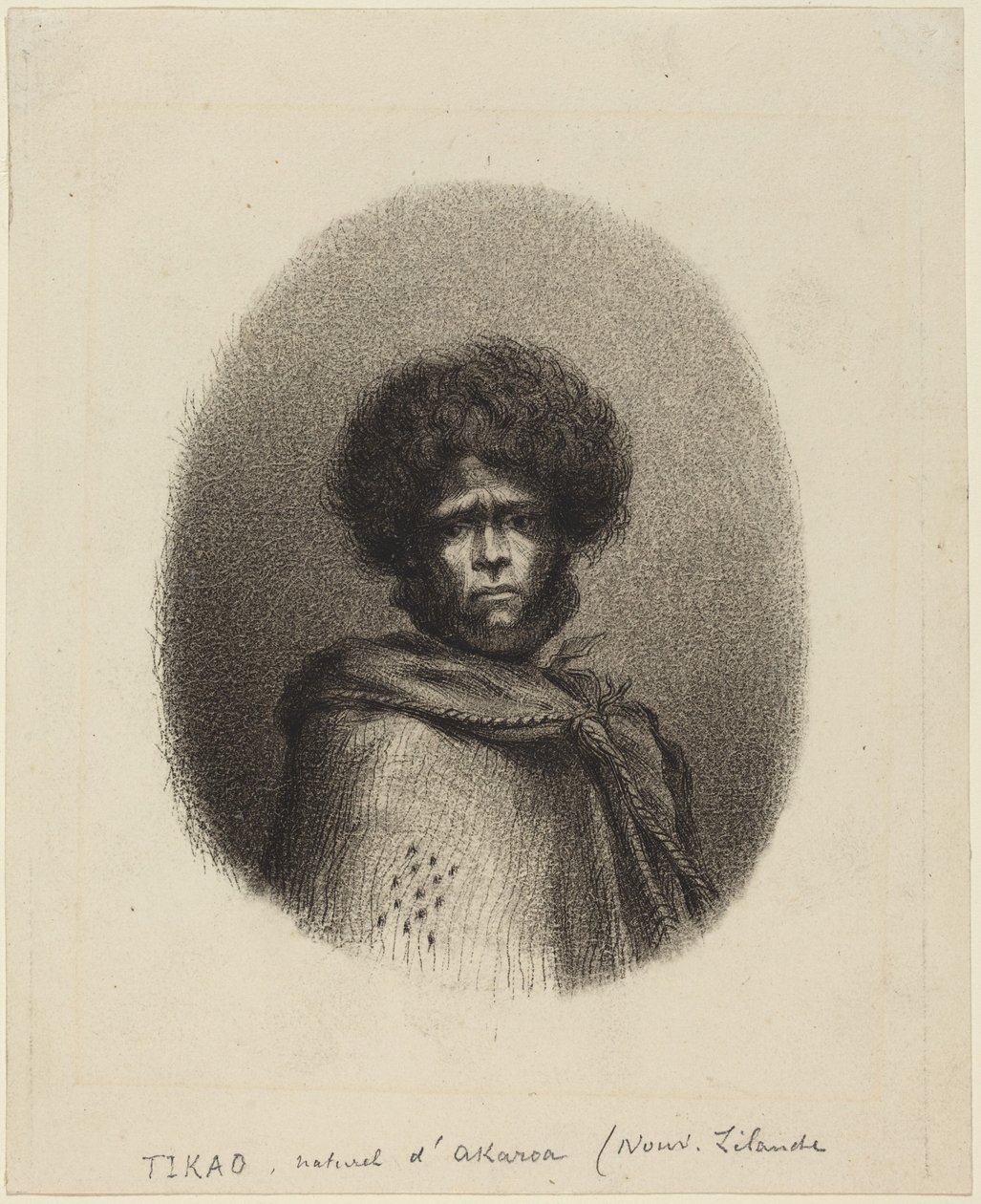 Tikao, född i Akaroa av Charles Meryon