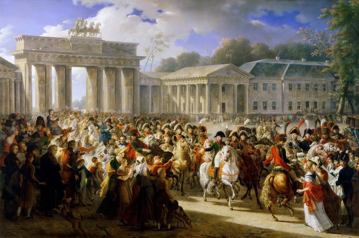 Napoleons intåg i Berlin den 27 oktober 1806 av Charles Meynier