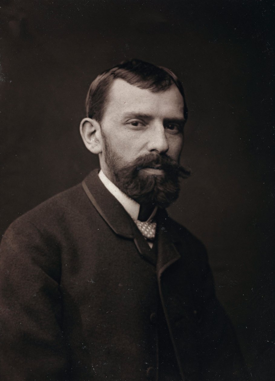 Konstnärligt och biografiskt album, 5:e årgång, Salong 1885; porträtt av den franske målaren Victor Gabriel Gilbert (1847-1933) av Charles Michelez