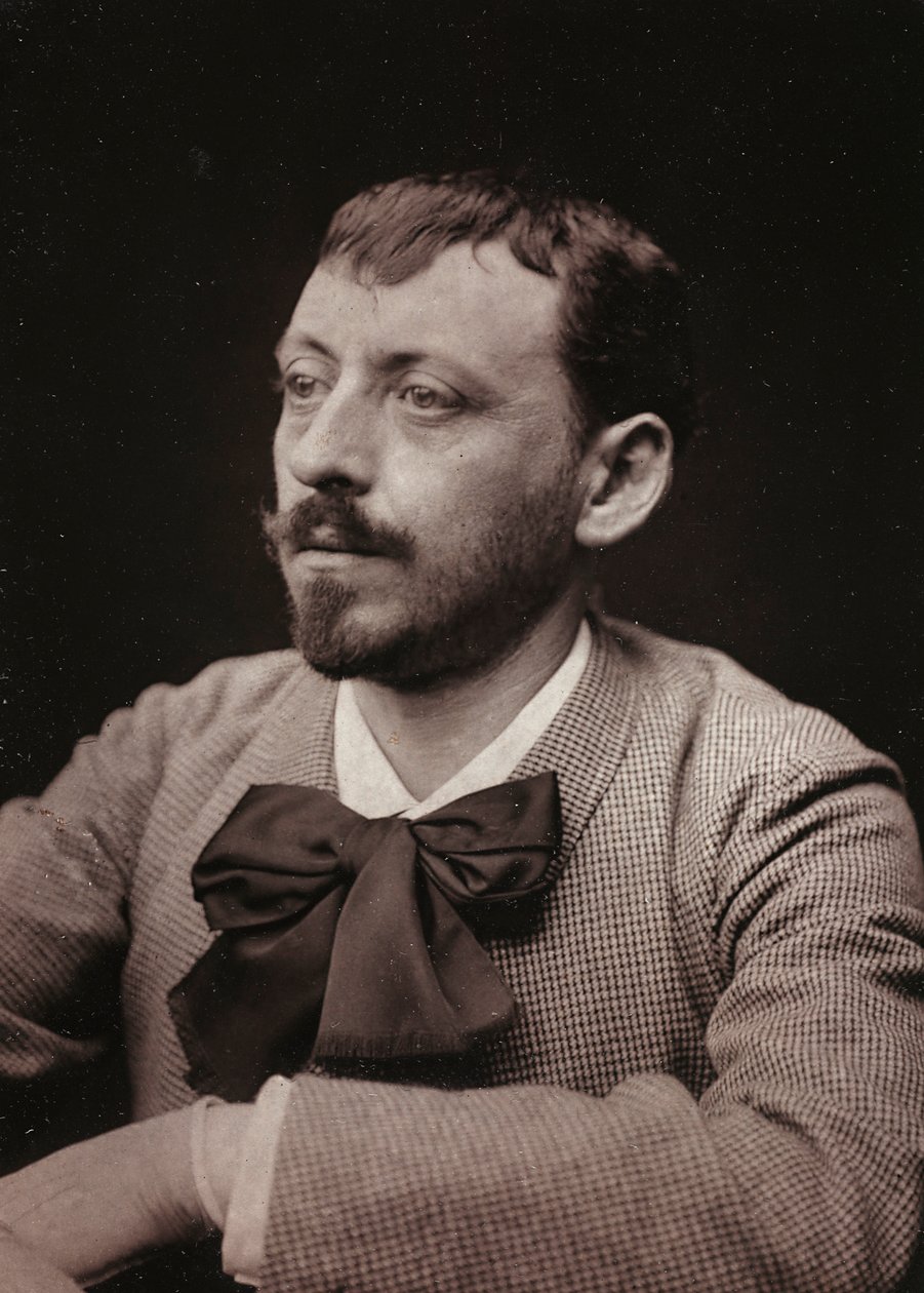 Konstnärligt och biografiskt album, 5:e årgång, Salong 1885; porträtt av den franske målaren Frédéric Montenard (1849-1926) av Charles Michelez