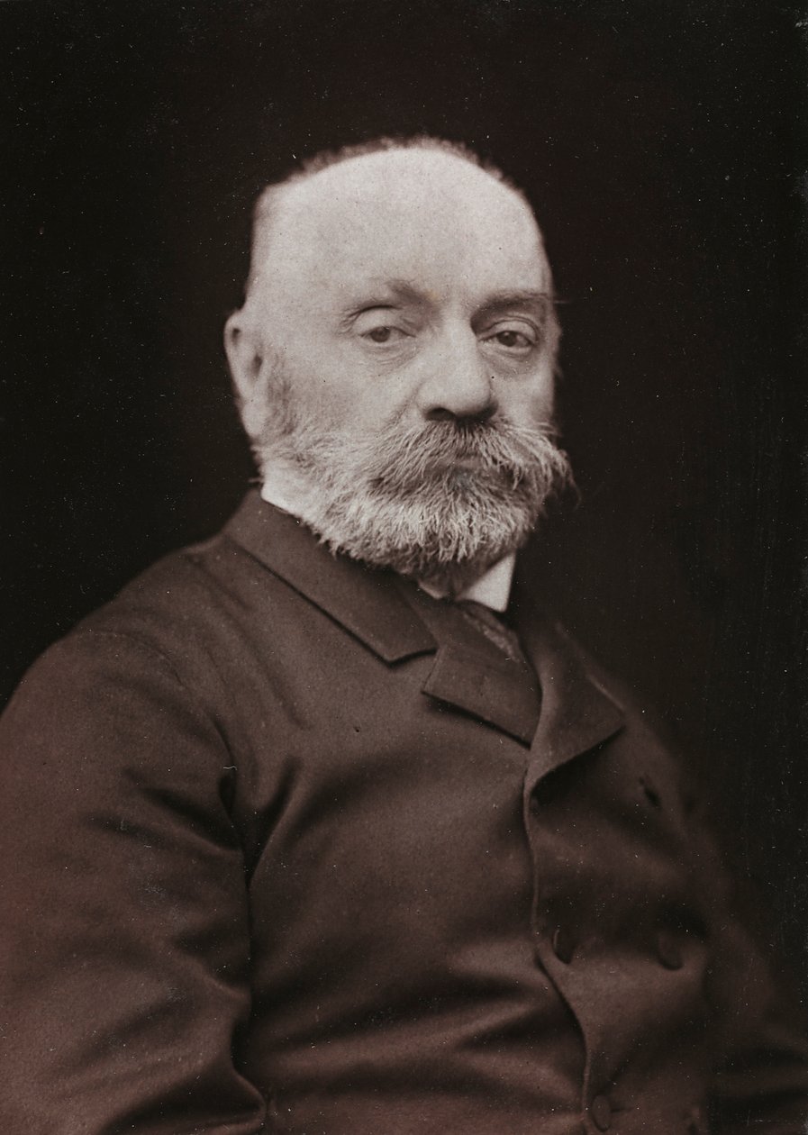 Konstnärligt och biografiskt album, 6:e årg., Salong 1885; porträtt av den franske målaren Boulanger Gustave Rodolphe (1824-1888) av Charles Michelez