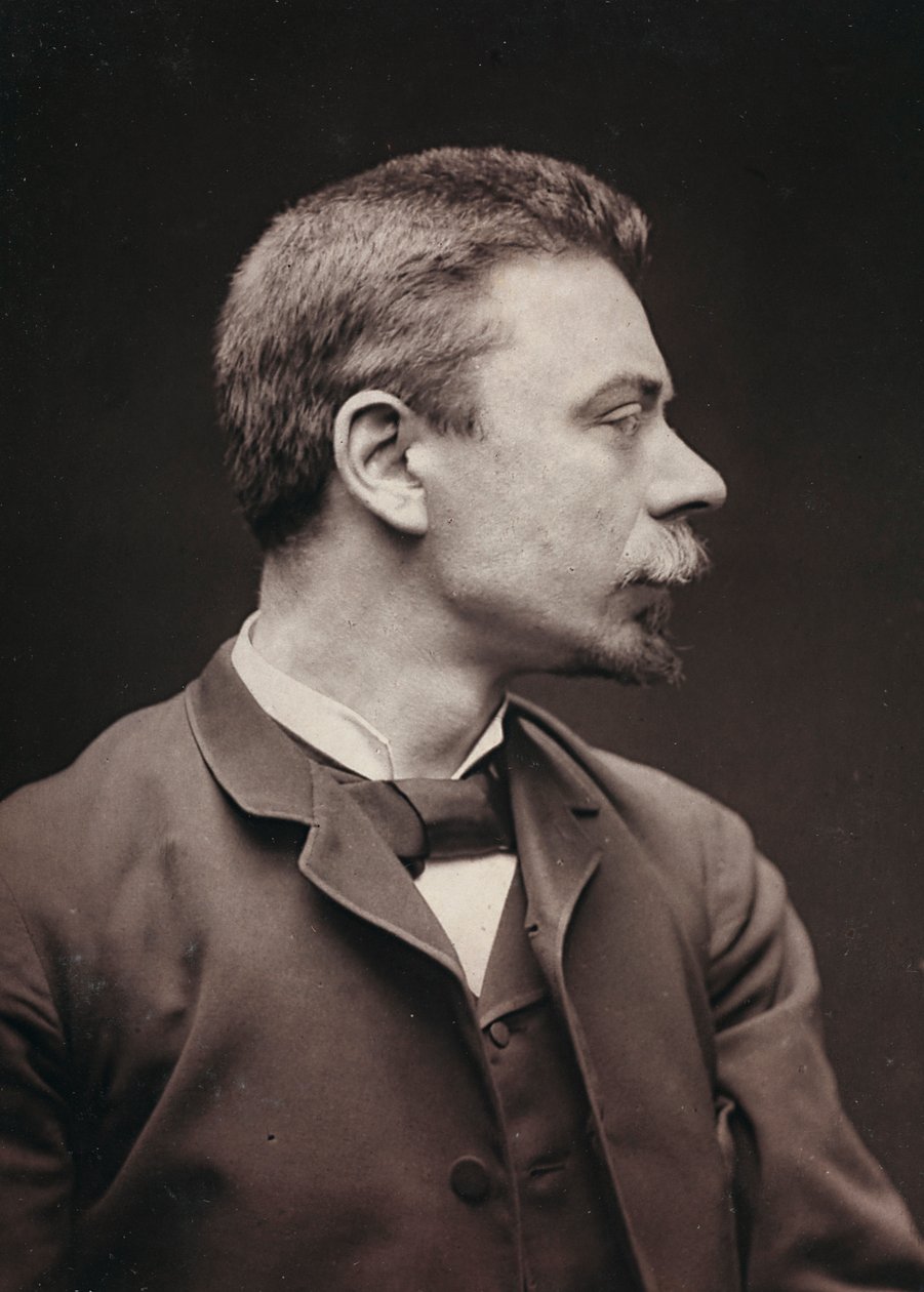 Konstnärligt och biografiskt album, 6:e årg., Salong 1885; porträtt av den franske målaren Joseph Paul Meslé (1855-1929) av Charles Michelez