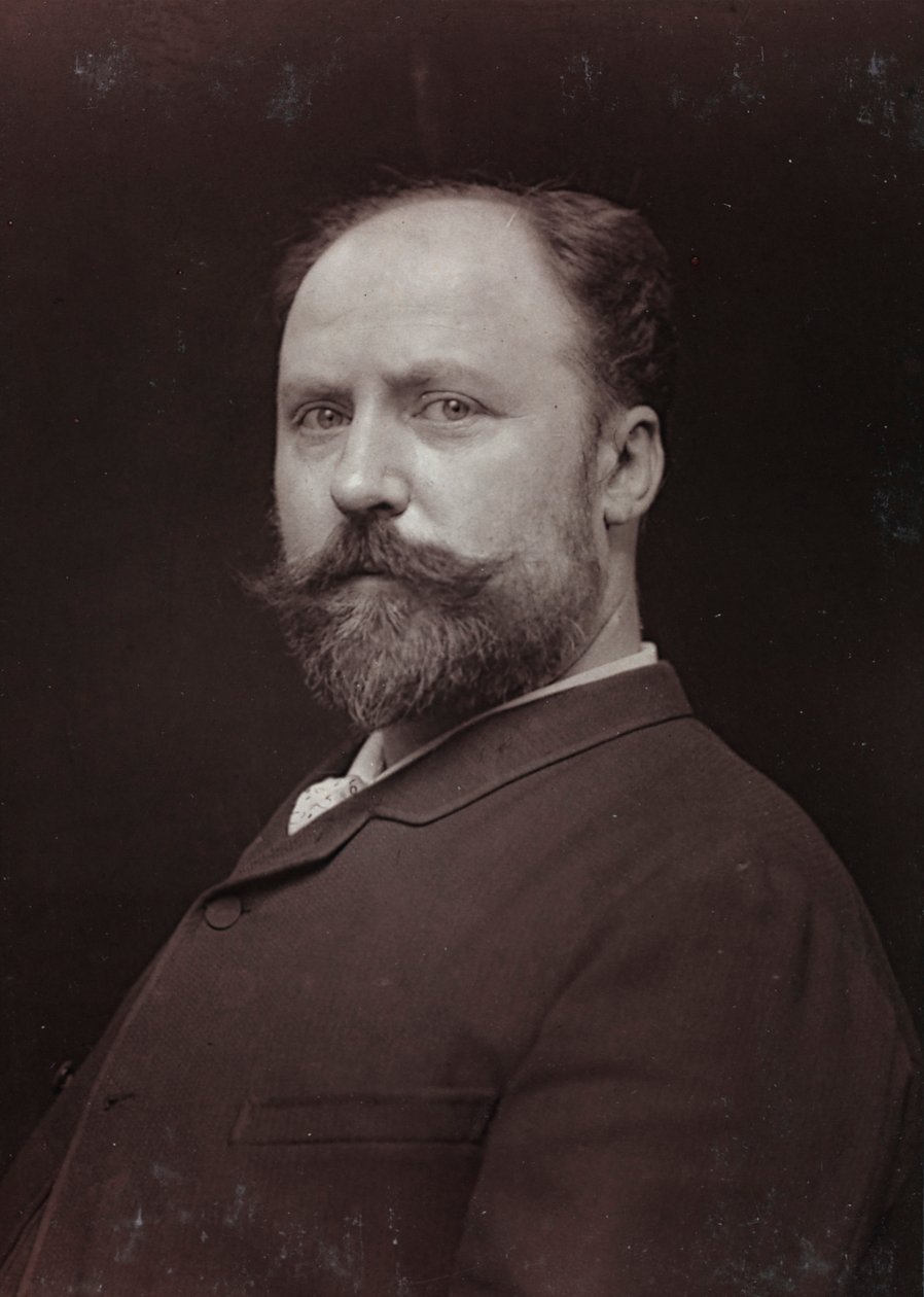 Konstnärligt och biografiskt album, 6:e årg., Salong 1885; porträtt av den franske målaren Paul Grolleron (1848-1901) av Charles Michelez