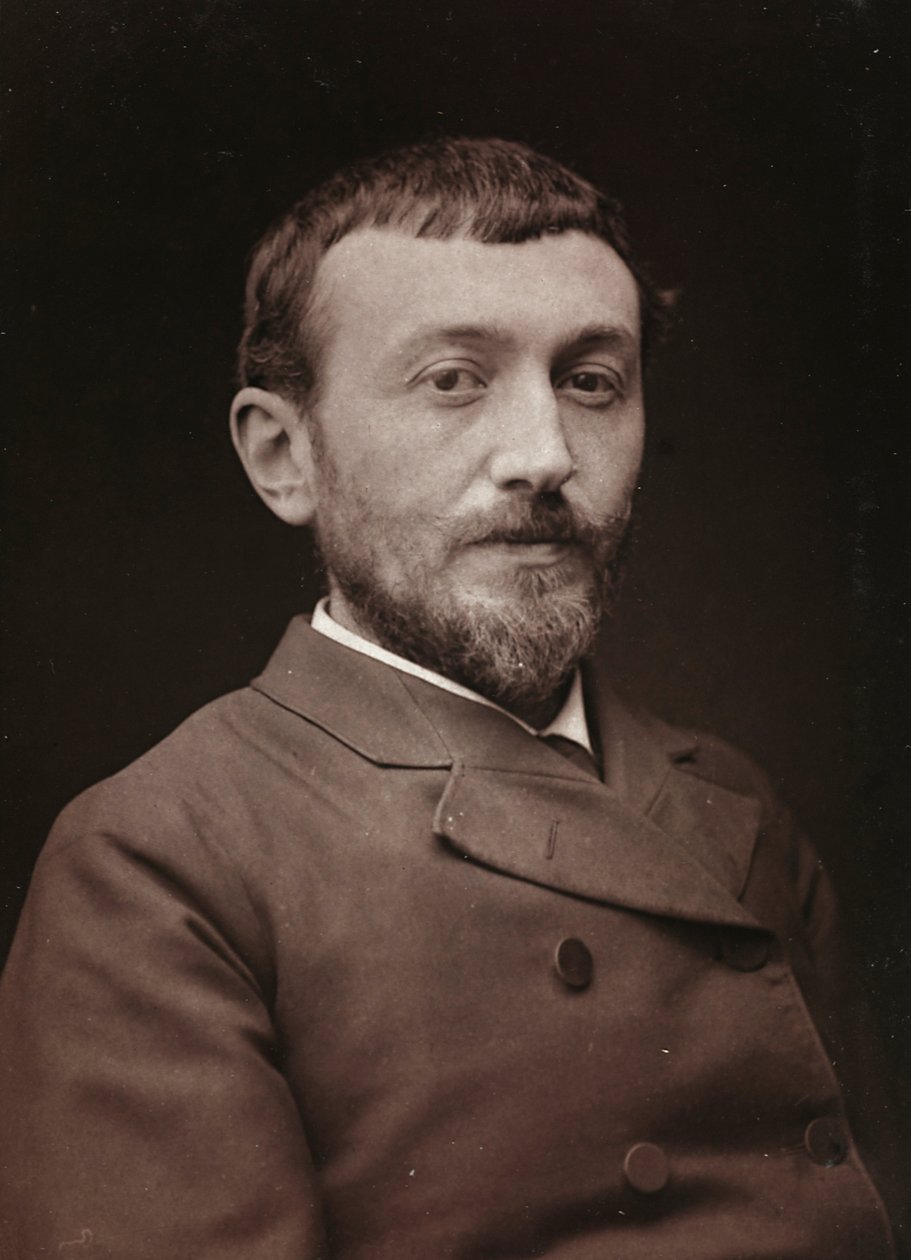 Konstnärligt och biografiskt album, 6:e årg., Salong 1885; porträtt av målaren Alfred Henry Bramtot av Charles Michelez