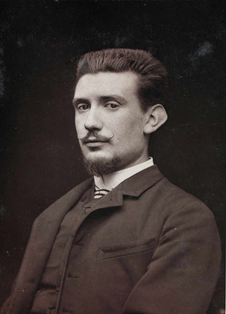 Konstnärligt och biografiskt album, 6:e årg., Salong 1885; porträtt av målaren Henri Laurent Desrousseaux (1862-1906) av Charles Michelez