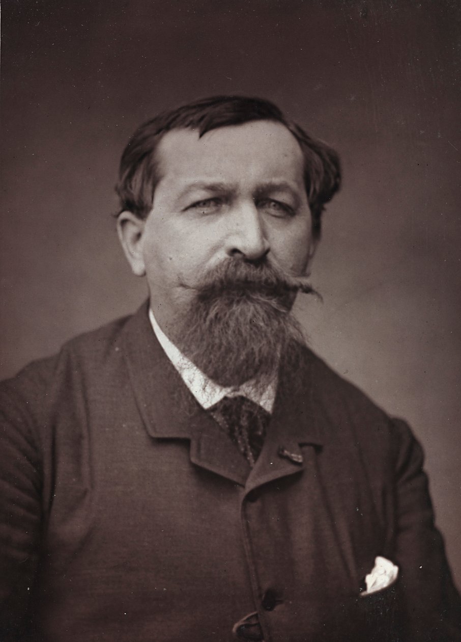 Konstnärligt och biografiskt album, 6:e årg., Salong 1885; porträtt av målaren Joseph Emile Gridel (1839-1901) av Charles Michelez