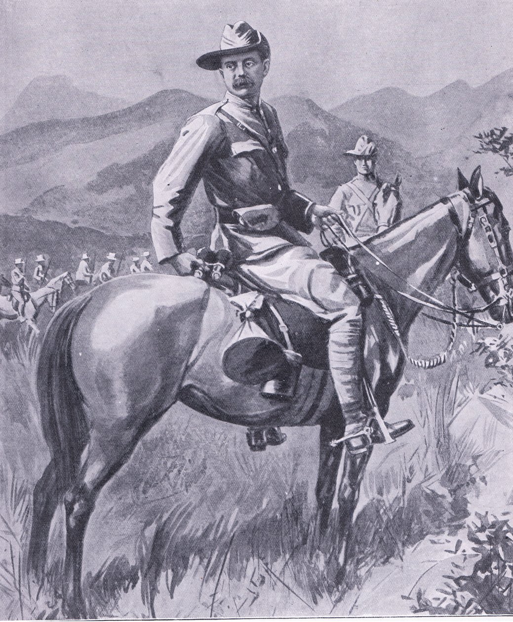 Brigadier-general Lumer, från After Pretoria: The Guerilla War publicerad av Harmsworth Bros Limited, 1901 av Charles Mills Sheldon