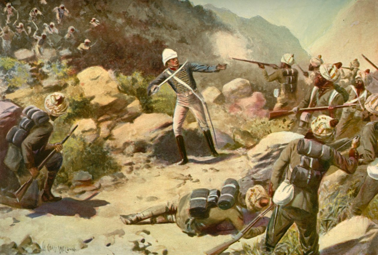 Roberts samlade pionjärerna i Umbeyla, 1901. av Charles Mills Sheldon