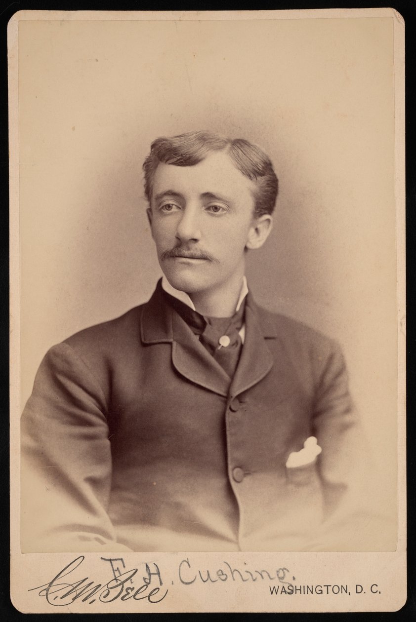 Porträtt av Frank Hamilton Cushing 1857-1900, före 1893. av Charles Milton Bell