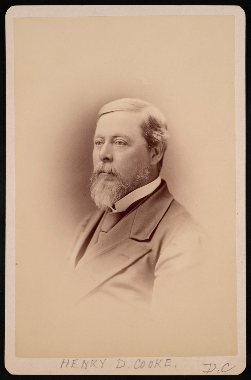 Porträtt av Henry David Cooke 1825-1881, före 1881. av Charles Milton Bell