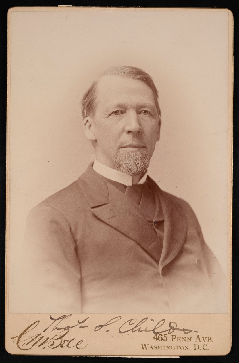 Porträtt av Thomas Spencer Childs 1825-1914, före 1893. av Charles Milton Bell