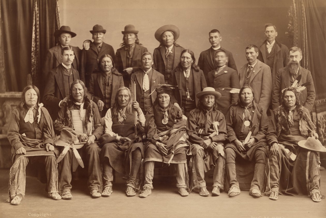 Sioux-delegationen,1891 (foto) av Charles Milton Bell