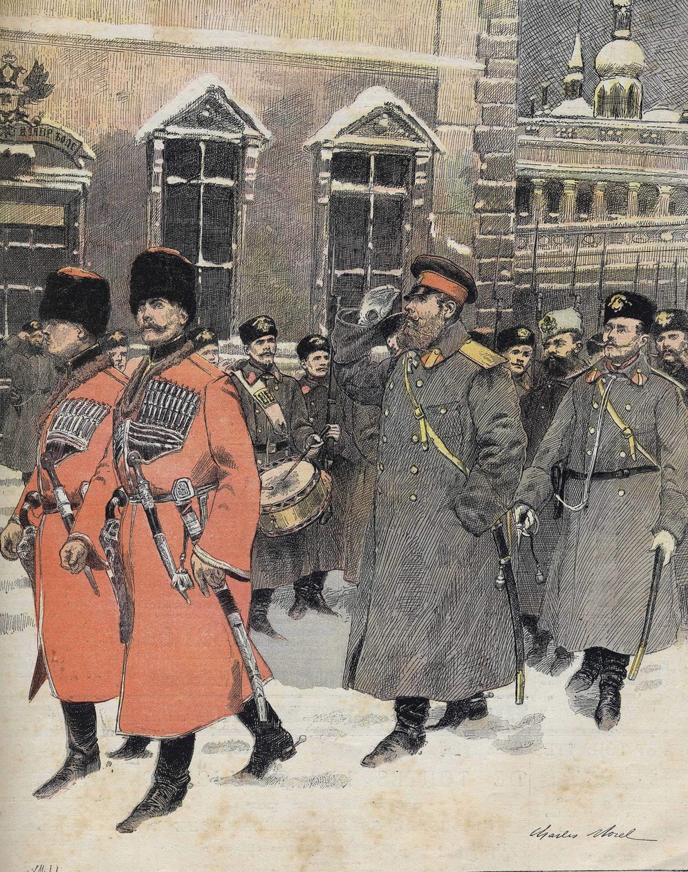 Kejsaren (tsaren) av Ryssland Alexander III gick till de heliga ämbetena den 1 januari av Charles Morel
