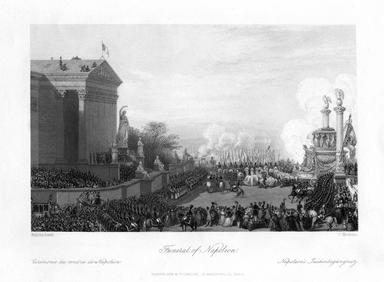 Napoleon Bonapartes begravning, 1818. av Charles Mottram