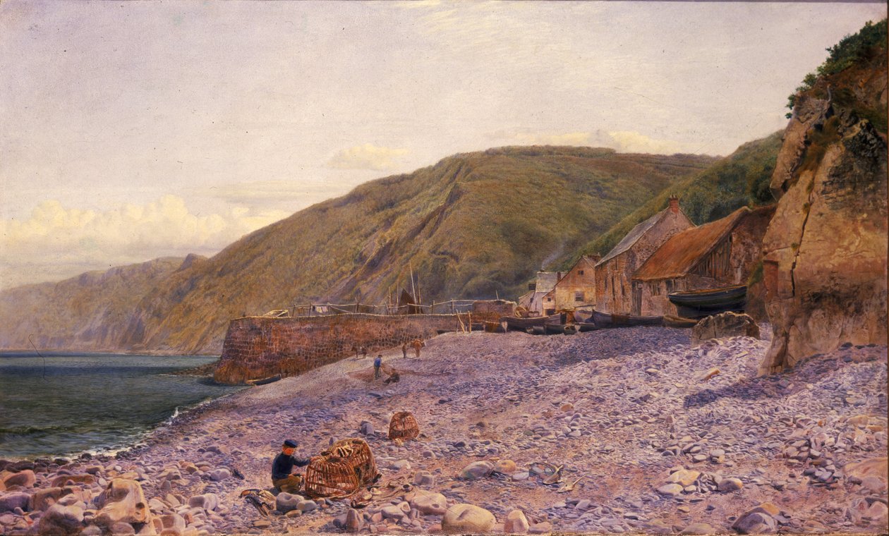 Bland singeln i Clovelly, 1864 av Charles Napier Hemy