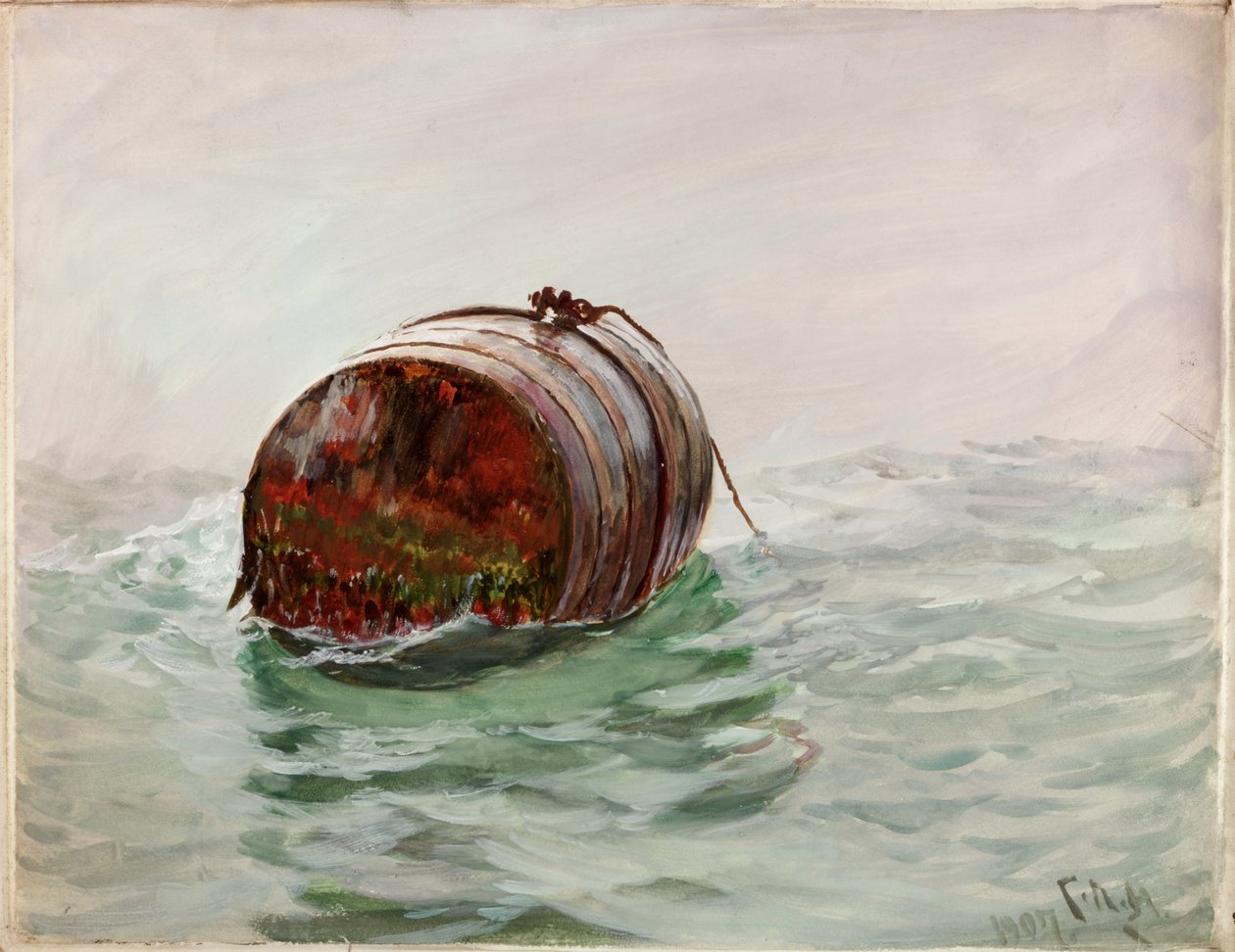 Boj (akvarell och bodycolour på papper) av Charles Napier Hemy