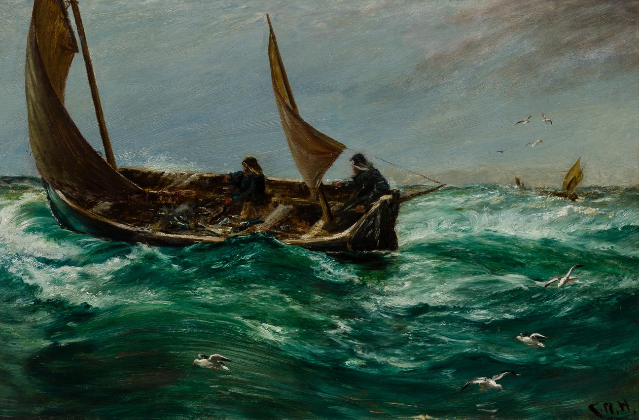 Fiskare på väg hem av Charles Napier Hemy