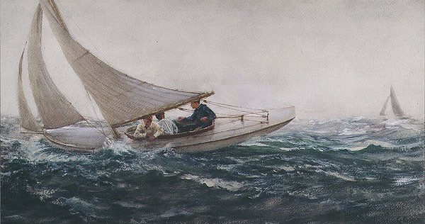 Segling gratis av Charles Napier Hemy