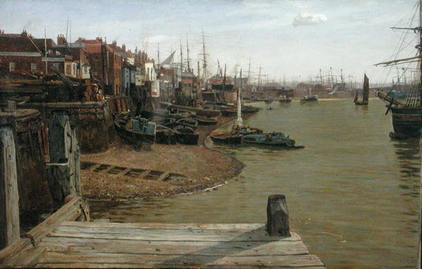 Themsen vid Limehouse av Charles Napier Hemy