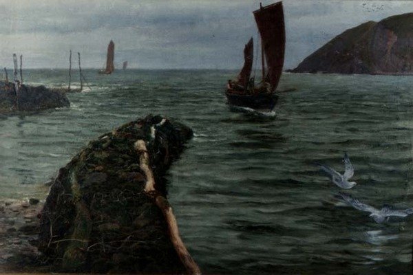 Vägen in! av Charles Napier Hemy