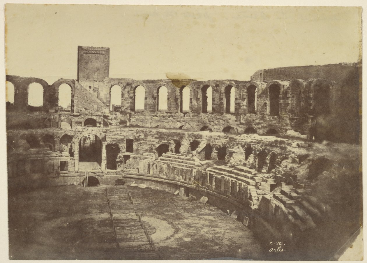 Arles, arenan av Charles Nègre