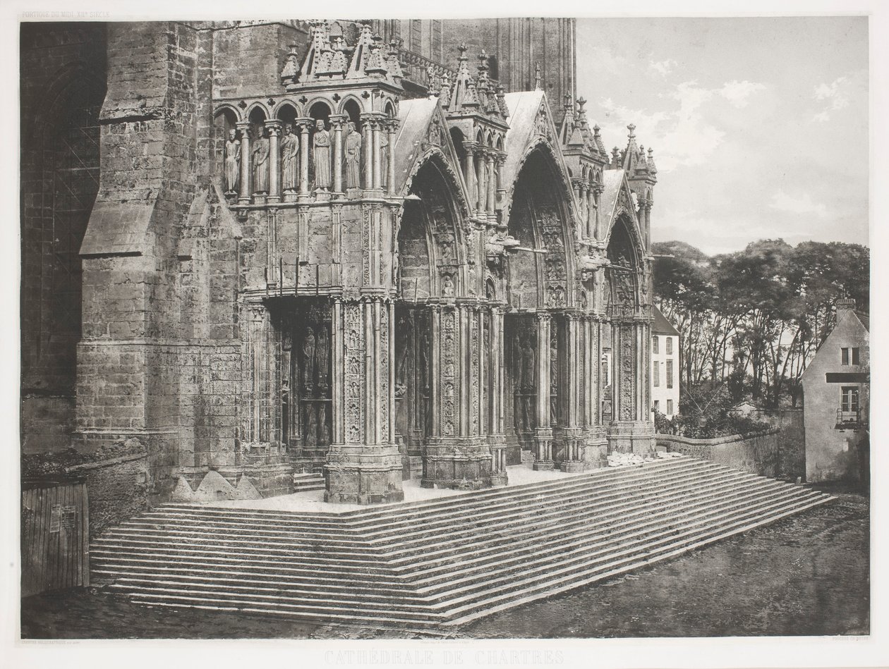 Chartres katedral av Charles Nègre