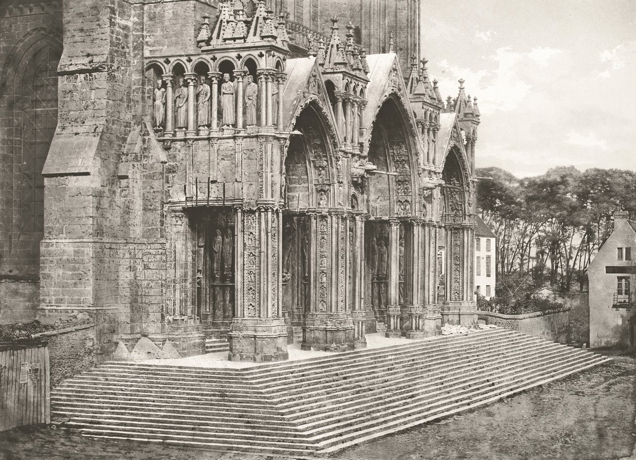 Katedralen i Chartres - Sydportalen, 1100-talet av Charles Nègre