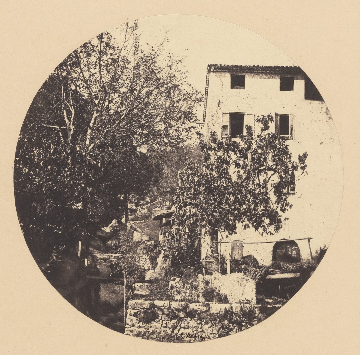 [Grasse, kvarn (vattenfall)] av Charles Nègre