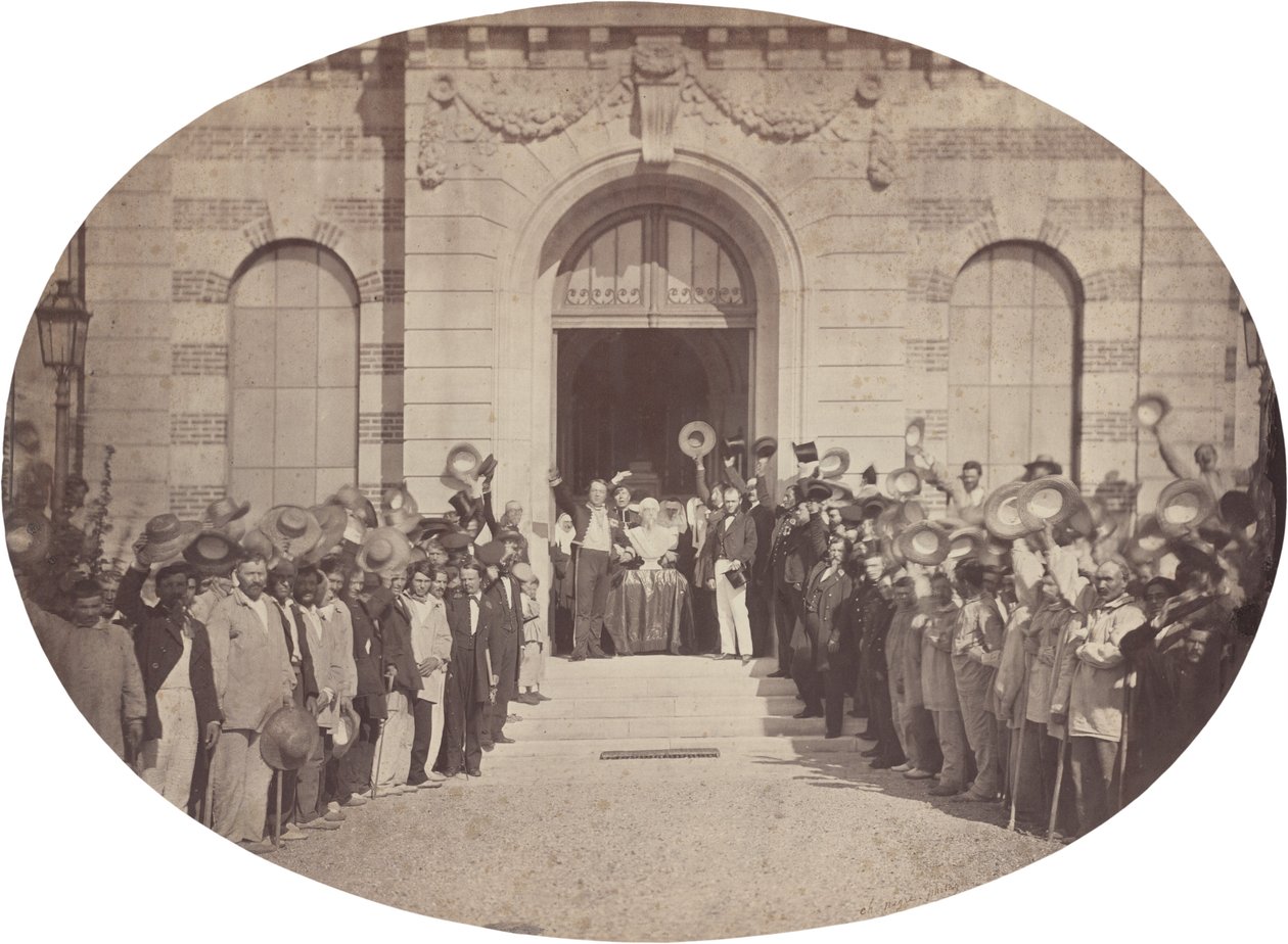 Imperial Asylum of Vincennes: 15 augusti, Salute to the Emperor, 1859. av Charles Nègre