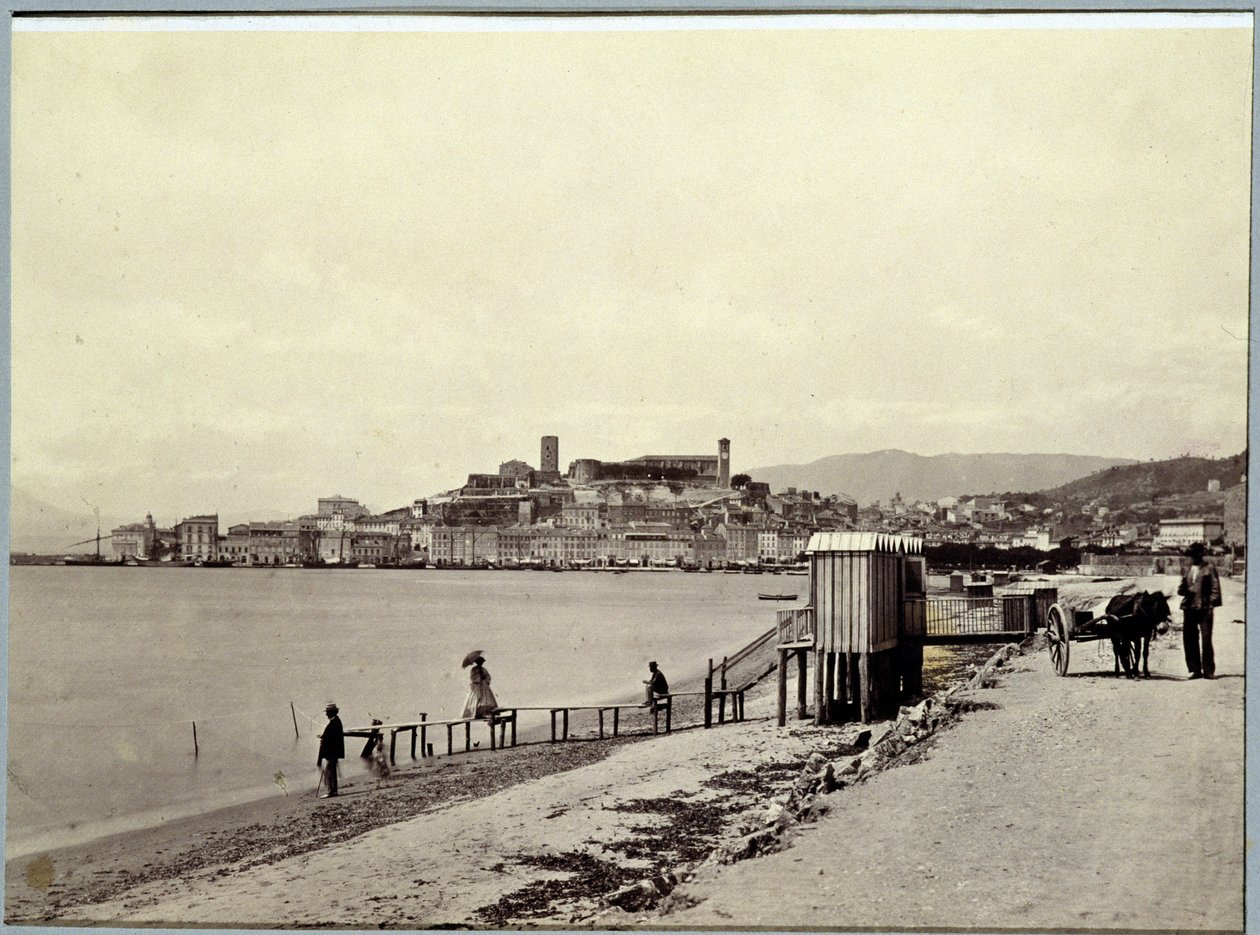 Cannes beach - Fotografi av Charles Nègre av Charles Nègre