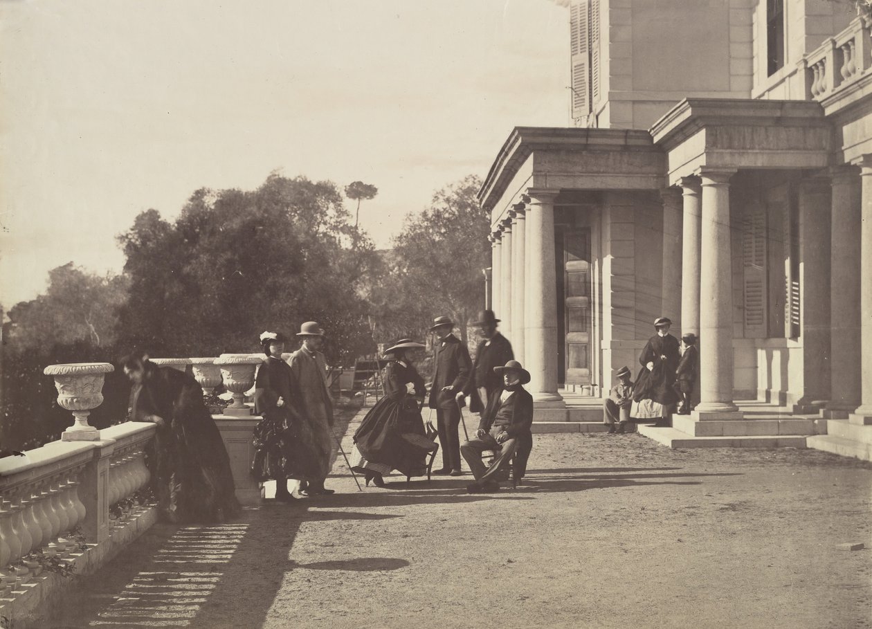 [Lord Brougham och hans familj, Cannes], 1862. av Charles Nègre