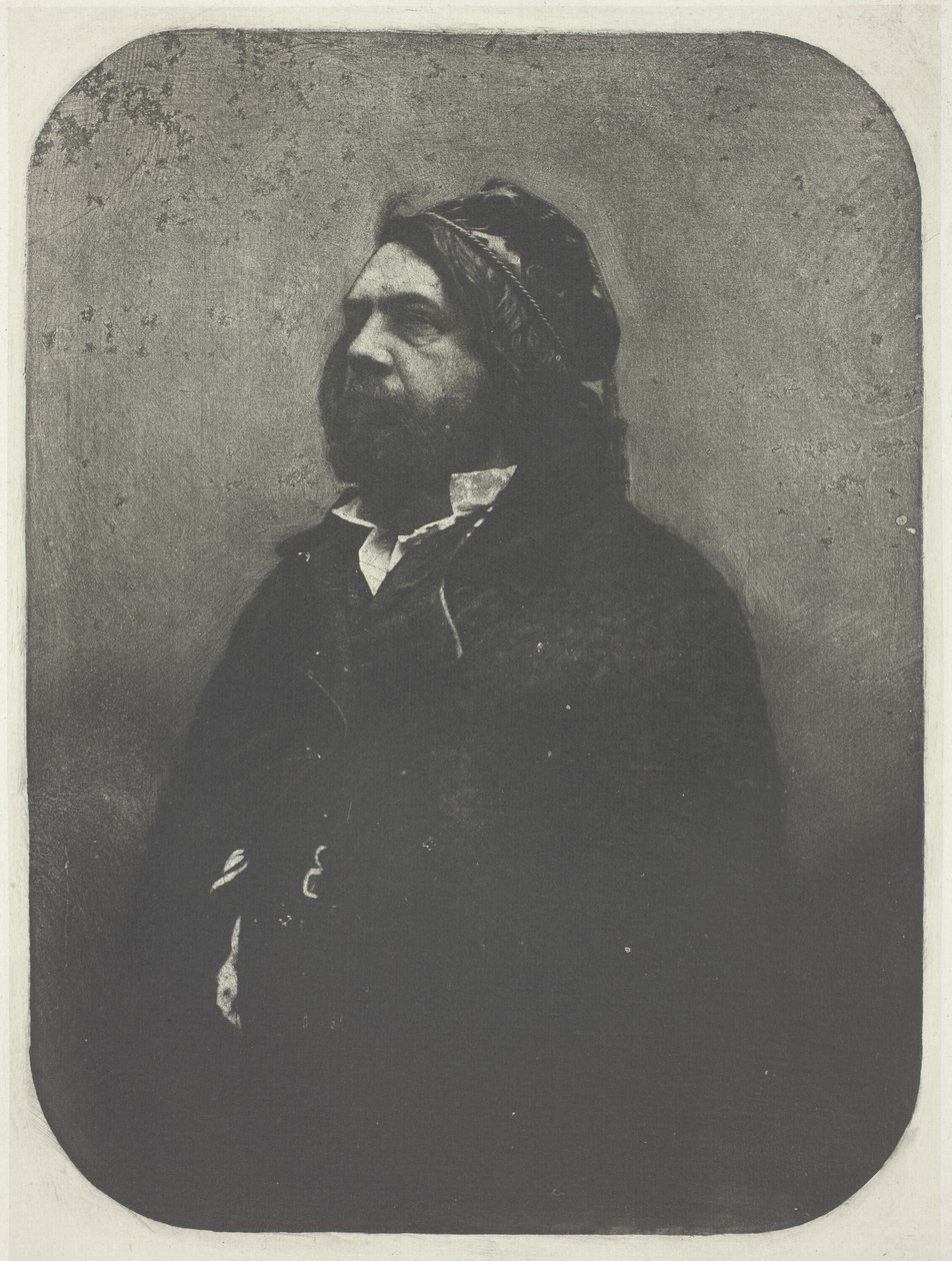 Porträtt av Theophile Gautier efter Nadar av Charles Nègre