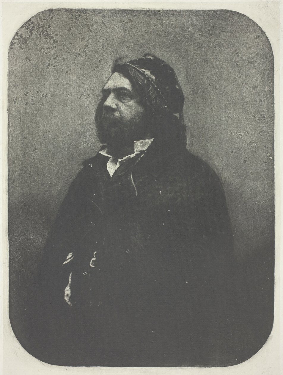 Porträtt av Theophile Gautier efter Nadar, ca. 1857, tryckt 1982. av Charles Nègre