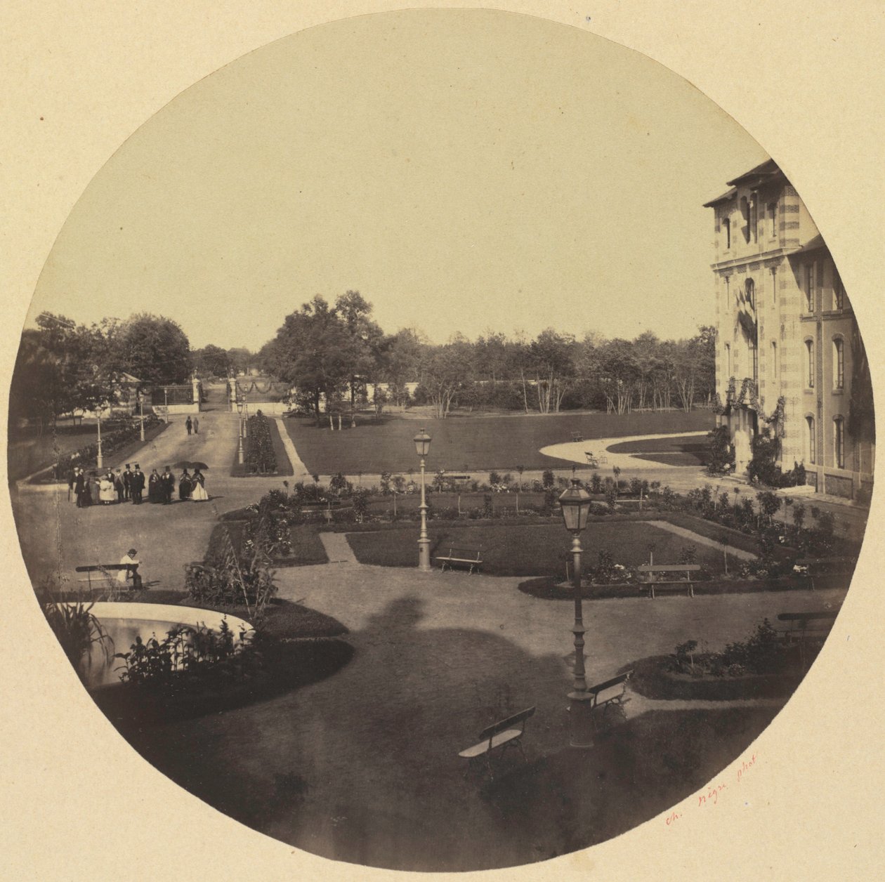 Asylen i Vincennes, ca. 1859. av Charles Nègre