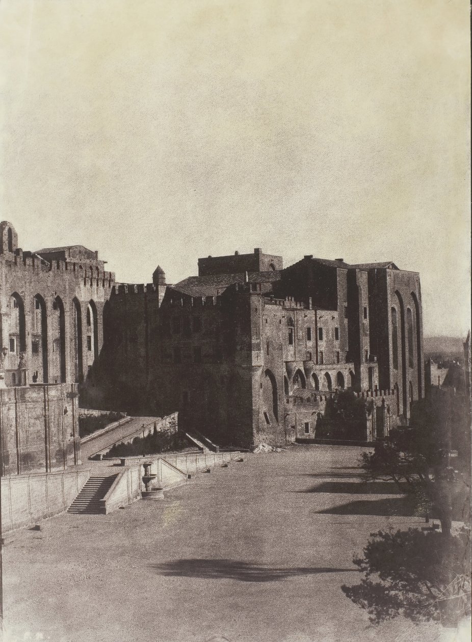 Påvens palats, Avignon, ca. 1851, tryckt 1970. av Charles Nègre