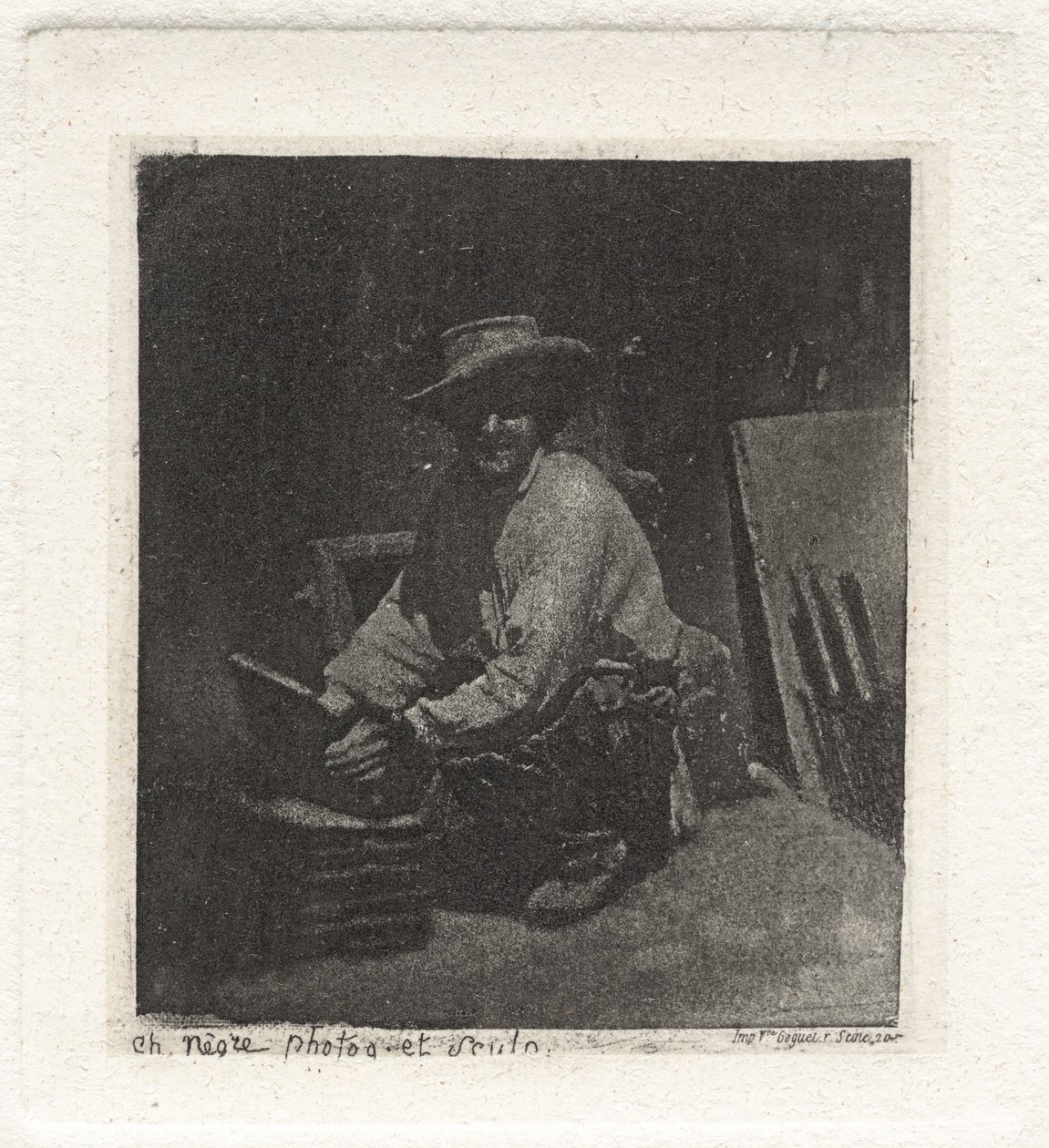 Tavla I – The Crouching Mason av Charles Nègre, André Jammes