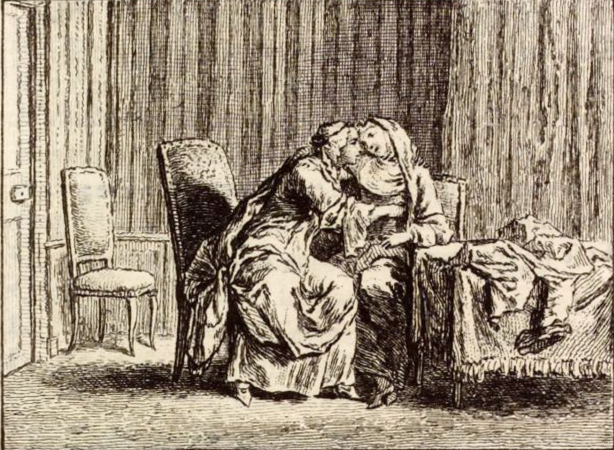 Sömnadsbiträdet av Charles Nicolas Cochin