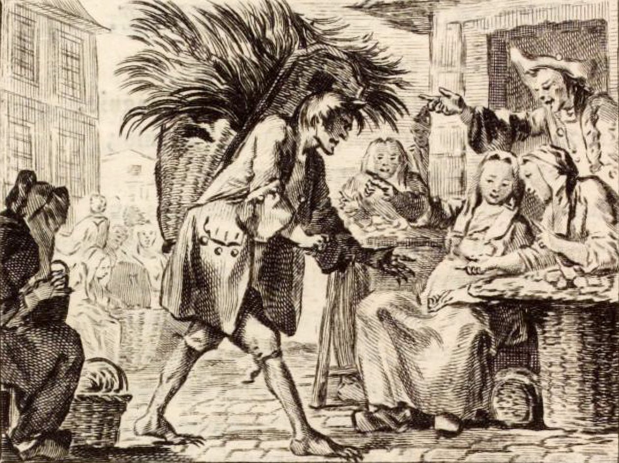 Djävulen i Papefiguière av Charles Nicolas Cochin